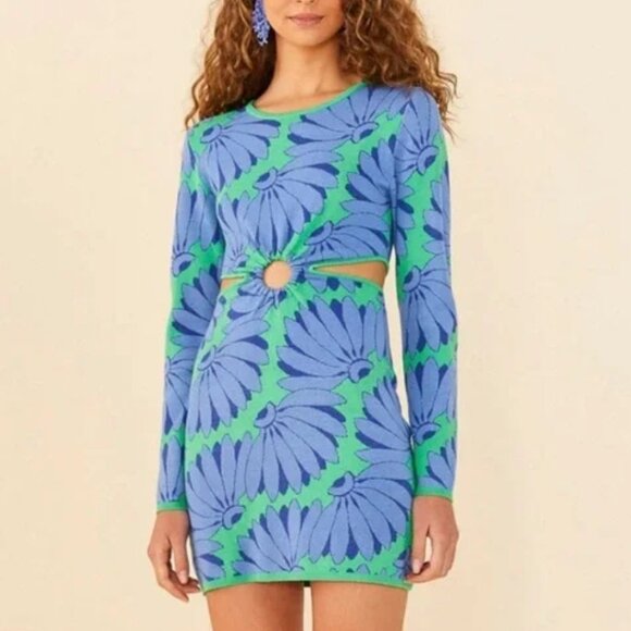 Farm Rio Copacabana Mini Knit Dress Small - Picture 1 of 5